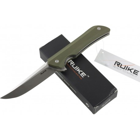 RUIKE RKE HUSSAR P121-B  COLTELLO CHIUDIBILE CON MANICO VERDE CM. 21,5