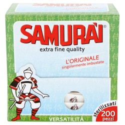 SAMURAI STUZZICADENTI IN BAMBU IMBUSTATI SINGOLARMENTE CONF. 200 PEZZI