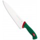 SANELLI COLTELLO TRINCIANTE PREMANA CUCINA CON MANICO VERDE E ROSSO CM. 25