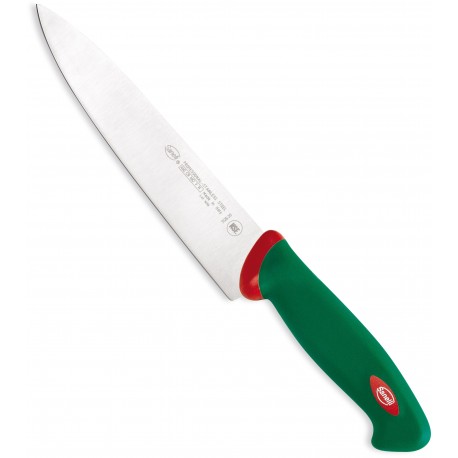 SANELLI PREMANA COLTELLO DA CUCINA MANICO VERDE E ROSSO CM. 20