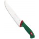 SANELLI PREMANA COLTELLO MACELLAIO FRANCESE MANICO VERDE E ROSSO CM. 22