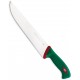 SANELLI PREMANA COLTELLO MACELLAIO FRANCESE MANICO VERDE E ROSSO CM. 27