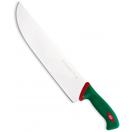 SANELLI PREMANA COLTELLO PER AFFETTARE CON MANICO VERDE E ROSSO CM. 33