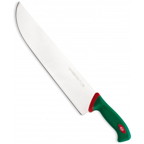 SANELLI PREMANA COLTELLO PER AFFETTARE CON MANICO VERDE E ROSSO CM. 36