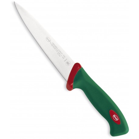 SANELLI PREMANA COLTELLO PER SCANNARE MANICO VERDE E ROSSO CM. 18