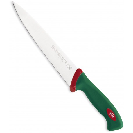 SANELLI PREMANA COLTELLO PER SCANNARE SCANNARE MANICO VERDE E ROSSO CM. 22