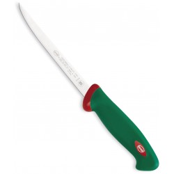 SANELLI PREMANA COLTELLO PER SFILETTARE IL PESCE MANICO VERDE E ROSSO CM. 16