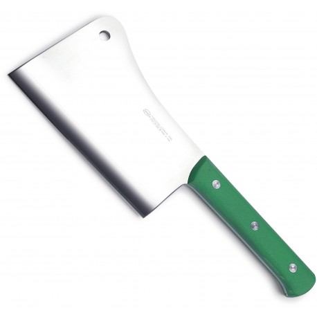 SANELLI PREMANA MANNAIA FALCETTA SALUMIERE INOX MANICO VERDE KG. 1,4 CM. 22