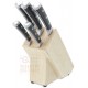 Set ceppo in legno con 5 coltelli