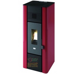 STUFA A PELLET PUNTO FUOCO MINNI KW 6,3 (BR) ROSSO