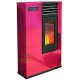 STUFA A PELLET PUNTO FUOCO SUSY SLIM KW. 7,5 (BR) ROSSO