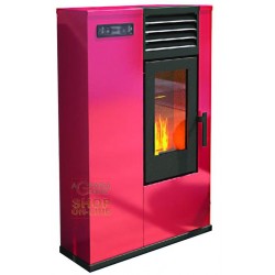 STUFA A PELLET PUNTO FUOCO SUSY SLIM KW. 7,5 (BR) ROSSO