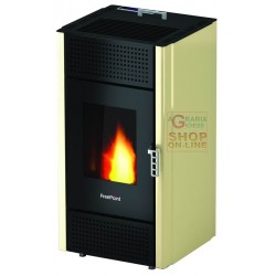 STUFA FREEPOINT-CADEL A PELLET LEONORA KW. 7 AVORIO