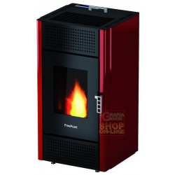 STUFA FREEPOINT-CADEL A PELLET LEONORA KW. 7 ROSSO