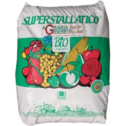 SUPERSTALLATICO PELLETTATO LETAME BOVINO ED EQUINO CONSENTITO IN AGRICOLTURA BIOLOGICA kg. 25