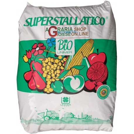 SUPERSTALLATICO POLVERE LETAME BOVINO ED EQUINO CONSENTITO IN AGRICOLTURA BIOLOGICA kg. 25