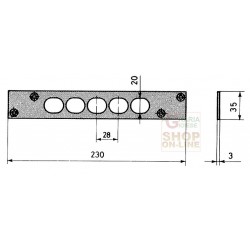 CISA ART.06220 FERROGLIERA PER SERRATURA 57515