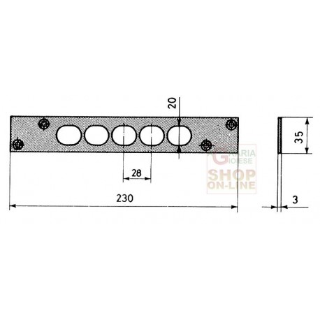 CISA ART.06220 FERROGLIERA PER SERRATURA 57515