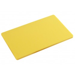 Tagliere il polietilene per cucina Kesper HACCP colore giallo cm. 53x32,5