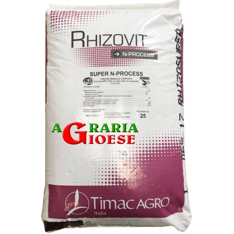 TIMAC RHIZOVIT SUPER N-PROCESS CONCIME ORGANO MINERALE NPK