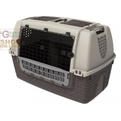 Trasportino auto per cani Bama Easy Tour Tortora cm. 88x52x60h.