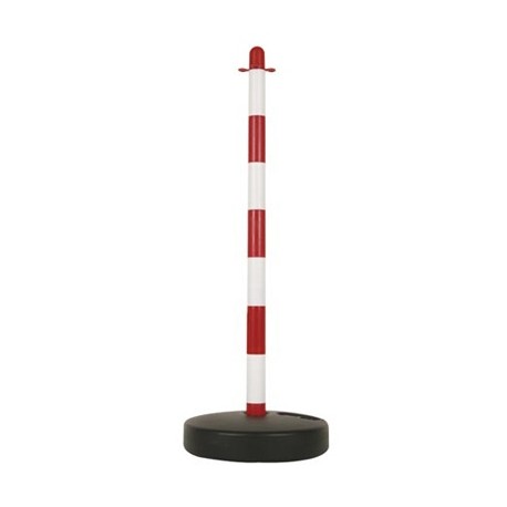 COLONNA BIANCO ROSSA PER CATENA PLASTICA CM. 9 H.