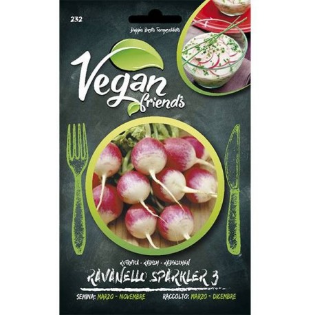 VEGAN FRIEND SEMI DI RAVANELLO SPARKLER 3 PER LA CUCINA VEGANA