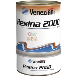 Veneziani RESINA 2000 RESINA EPOSSIDICA A+B PROTETTIVO PER IL LEGNO MOD. 6545.001 ML. 750