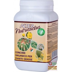 ALTEA NUTRICACTUS CONCIME ORGANICO GRANULARE PER PIANTE GRASSE CON GUANO 300g