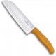 VICTORINOX COLELLO CUCINA SANTOKU MANICO FIBROX ARANCIO 6.8526.17L9B