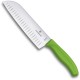 VICTORINOX COLELLO CUCINA SANTOKU MANICO FIBROX VERDE 6.8526.17L4B