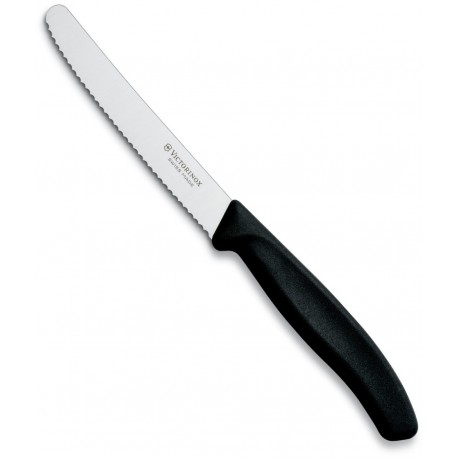 VICTORINOX COLTELLO DA TAVOLA ONDULATO CLASSIC MANICO ERGONOMICO NERO