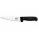 VICTORINOX COLTELLO MACELLAIO PER SCANNARE A PUNTA MANICO IN FIBROX NERO CM. 18