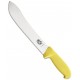 VICTORINOX COLTELLO PER MACELLO MACELLO SCIMITARRA CON MANICO IN FIBROX GIALLO CM. 31  cod. 5.7408.31