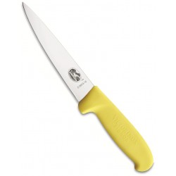 VICTORINOX COLTELLO SCANNARE A PUNTA CON MANICO IN FIBROX GIALLO CM. 14 COD. 5.5608.14