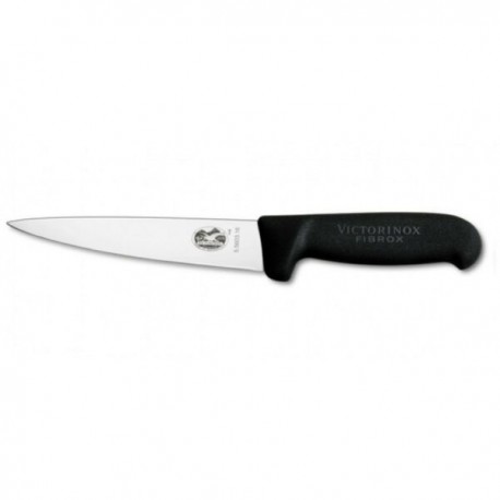 VICTORINOX COLTELLO SCANNARE A PUNTA MANICO IN FIBROX CM. 14