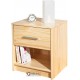 COMODINO IN PINO MASSELLO COLORE LEGNO NATURALE cm. 42x40x49H