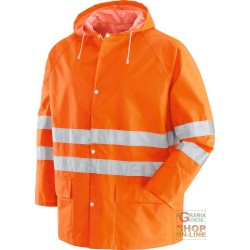 COMPLETO IN NYLON PVC CON BANDE 3M RIFRANGENTI EN 471  COLORE ARANCIO  TG  M L XL XXL