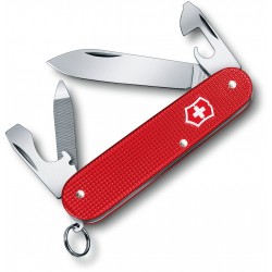 VICTORINOX MULTIUSO CADET MM. 84 GUANCE ALOX STEEL ROSSO LIMITED EDITION 2018