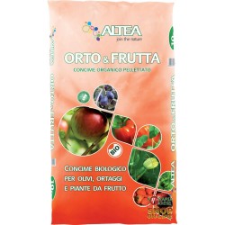 ALTEA ORTO & FRUTTA CONCIME ORGANICO PELLETTATO PER ORTAGGI E PIANTE DA FRUTTO 10 Kg