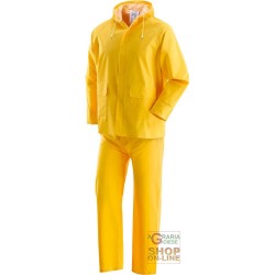 COMPLETO PVC BISPALMATO GIALLO  TG  S M L XL XXL XXXL