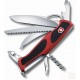 VICTORINOX WENGER RANGERGRIP 57 HUNTER GUANCIALI ROSSE NERE MM. 130 0.9583.MC