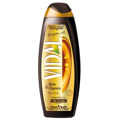 VIDAL BAGNOSCHIUMA OLIO DI ARGAN NUTRE & RIGENERA 500 ML