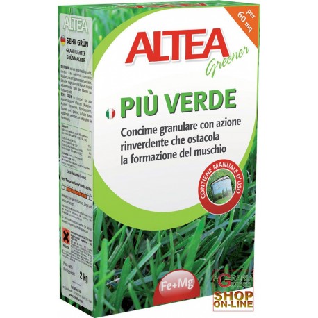 ALTEA PIU VERDE CONCIME RINVERDENTE CHE OSTACOLA LA FORMAZIONE