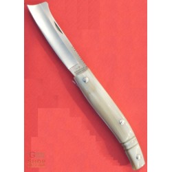 CONAZ COLTELLO RASOLINO MANICO IN CORNO CM. 20