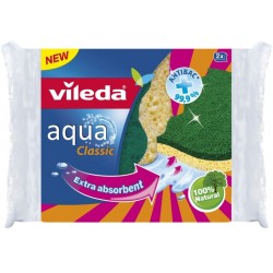 VILEDA AQUA Spugnetta da cucina abrasiva PZ. 2