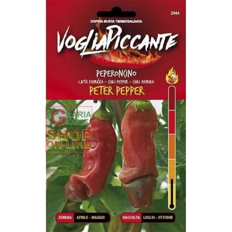 VOGLIA PICCANTE SEMI DI PEPERONCINO PICCANTE PETER PEPPER