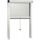 ZANZARIERA IRS IN ALLUMINIO SOTTILE VERTICALE BIANCO CM. 120x160 RIDUCIBILE