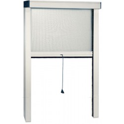 ZANZARIERA IRS IN ALLUMINIO SOTTILE VERTICALE BIANCO CM. 120x160 RIDUCIBILE