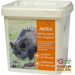 ALTEA REMOVE CINGHIALI BARRIERA OLFATTIVA NATURALE NEI CONFRONTI DI CINGHIALI E ANIMALI SELVATICI 5 Kg